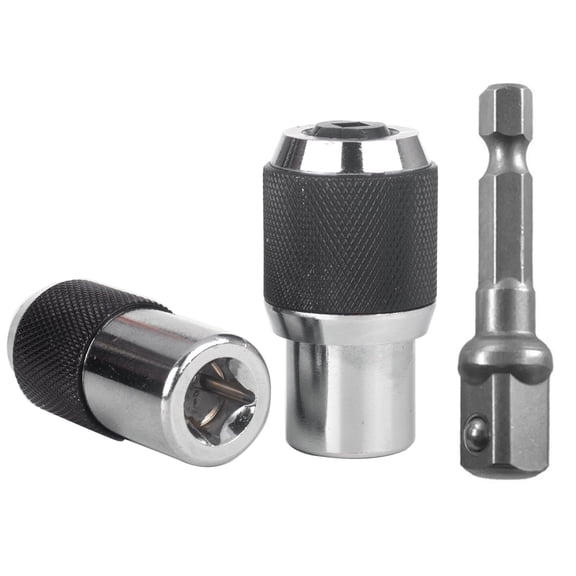 BIBABLYKE 3PCS Tap Socket Set Adjustable Tap Holder Socket for #6-1/2 Tap 3/8In Drive Ideal for Tight Space Threading Tasks