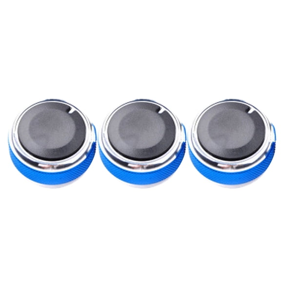 BIBABLYKE 3pcs/set Aluminum Air Conditioning Knob AC Knob Heater Climate Control Buttons Fit for Car Accessories
