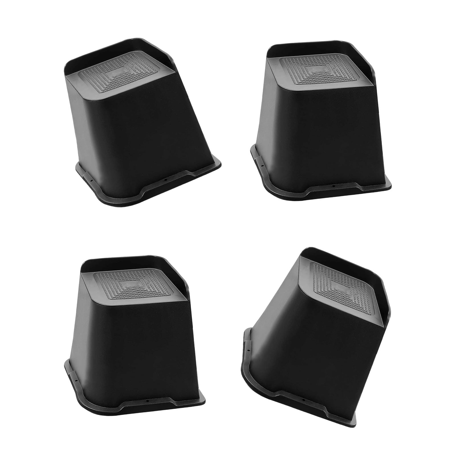 BIBABLYKE 4/6Pcs Bed Risers Nonslip Desk Couch Bottom Elevator ...