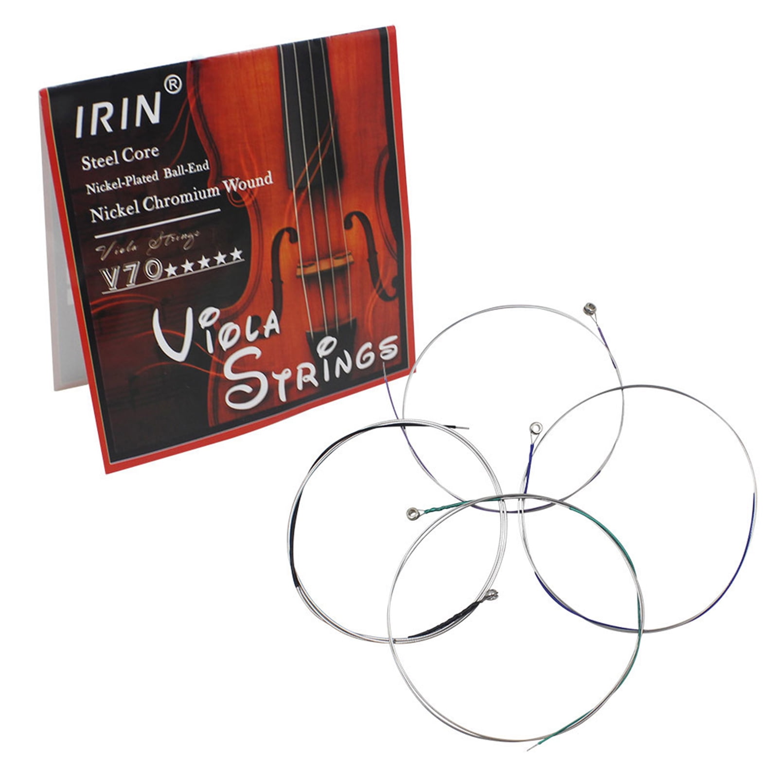 BIBABLYKE 4 String Viola String Sets, Medium Scale Medium Tension Steel ...