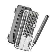 BIBABLYKE 46 in 1 Rechargeable Cordless Electric Screwdriver Set Precise Power Tool Mini Drill for Mobile Phone Computer Repair
