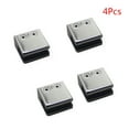 thumbnail image 1 of BIBABLYKE 4PCS Stainless Steel Square Clamp Holder Glass Bracket Clip for Bathroom Office Glass Shelf Handrails Accessories, 1 of 7