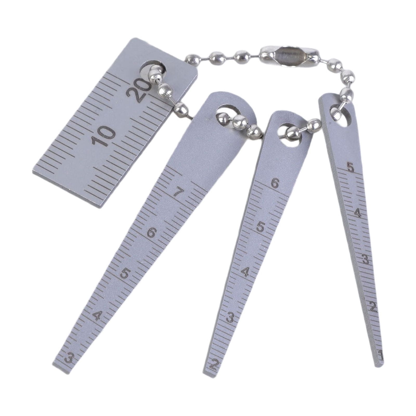 Measuring Gages Ruler BIBABLYKE 4Pieces Steel Tapered Gauge Set Hole Gaps Gauge Feeler Rulers ...