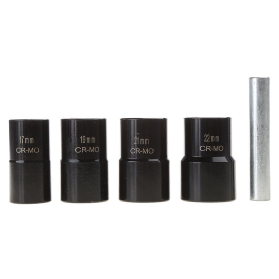 BIBABLYKE 5 Piece Set Lug Nut Remover Removal Tool Broken Nut Bolt Extractor Sleeve Tool Broken Wire Extractor