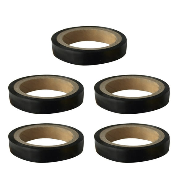 BIBABLYKE 5 Roll Racquet Grip Finishing Tape Overgrip Compound Sealing Tapes Tennis Squash Racket Grip Tape Racket Accessories