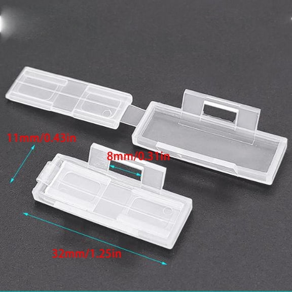 BIBABLYKE 50pcs Waterproof Transparent Cable Sign Cards Label Display Identification Box