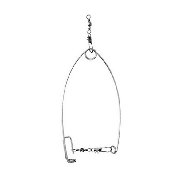 BIBABLYKE 5Pcs Automatic Fish Hook Device Stainless Steel Spring Loaded Ice Fishing Hook Trap Actuated Fishing Hook with Springs