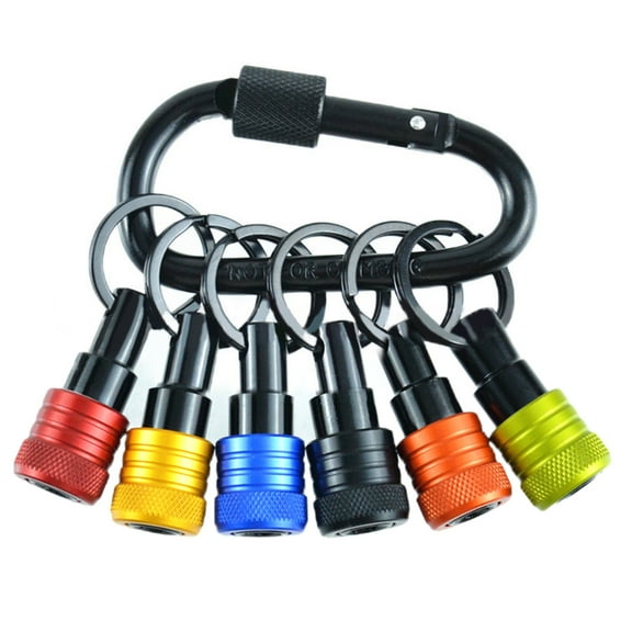 BIBABLYKE 6pcs 1/4inch Hexagonal Shanks Sockets Bit Holders Set Screwdriver Bit Holders Set Multifunction for Easy Storage & Tran