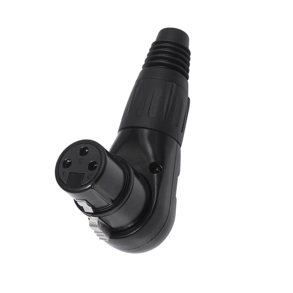 BIBABLYKE Adjustable 3Pin Connection Adapter Right Angle 3 Pin Female/Male Connector for Professional Equipments