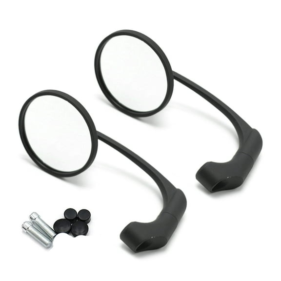 BIBABLYKE Adjustable Bar End Motorcycle Rearview Side Mirror Motorcycle Modification Parts Universal Fitting for 10mm Handlebars