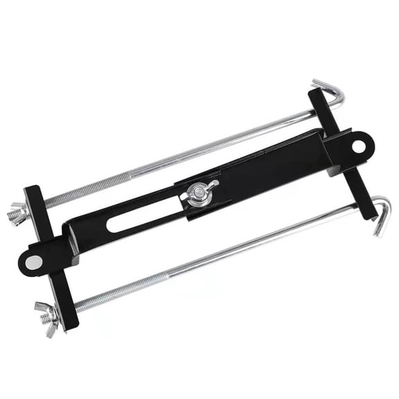 BIBABLYKE Adjustable Battery Hold Down,for Most Model CarCrossbar with StainlessSteel J Bolt Set (7.5/9/10.6inch Bolts)