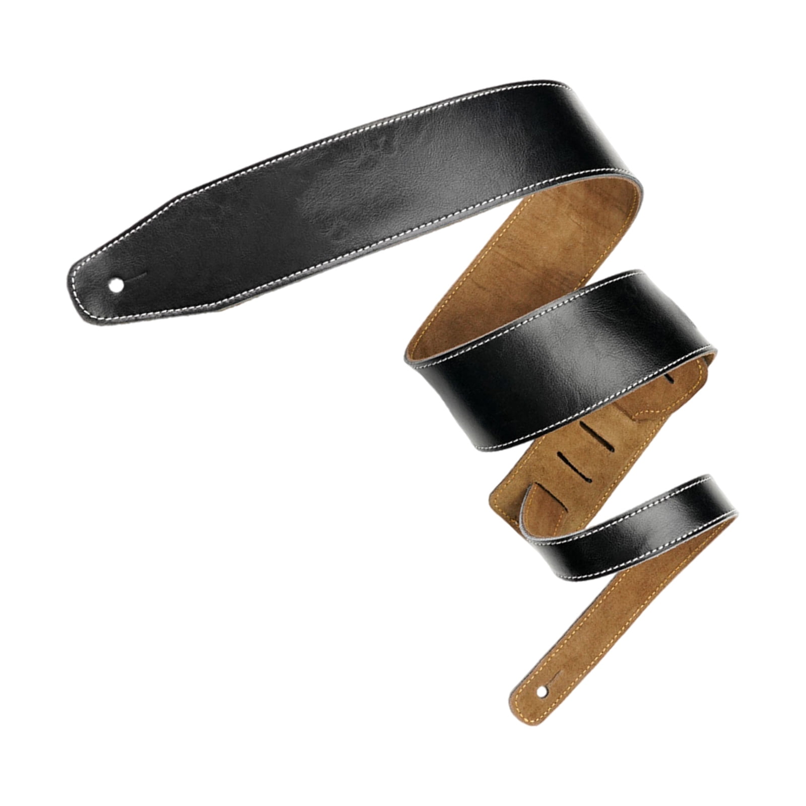 BIBABLYKE Adjustable Soft Leather Guitar Strap Thicken Universal Guitar Shoulder Strap Replacement Guitar Belt Guitar Accessories