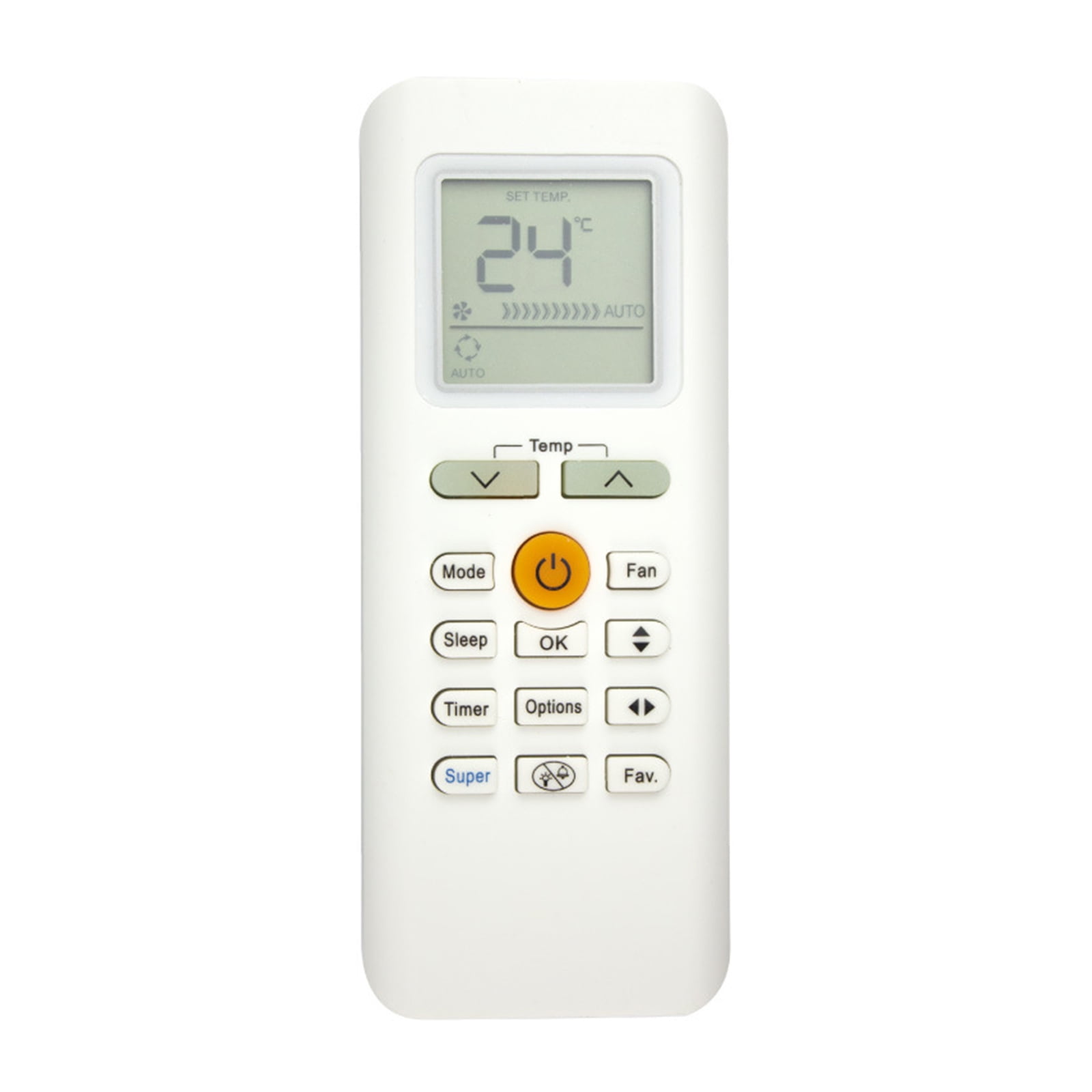 BIBABLYKE Air Conditioner Remote Control Large Screen Conditioning ...