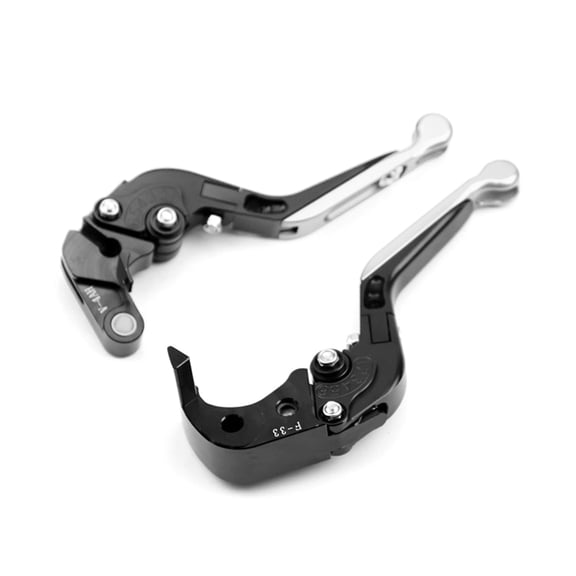 BIBABLYKE Anti-fall CNC-Folding Extendable Brake Clutch Lever Compatible for CBR600RR 2007-2018 Motorbike Pit Dirt Bike-Pivot 2pcs