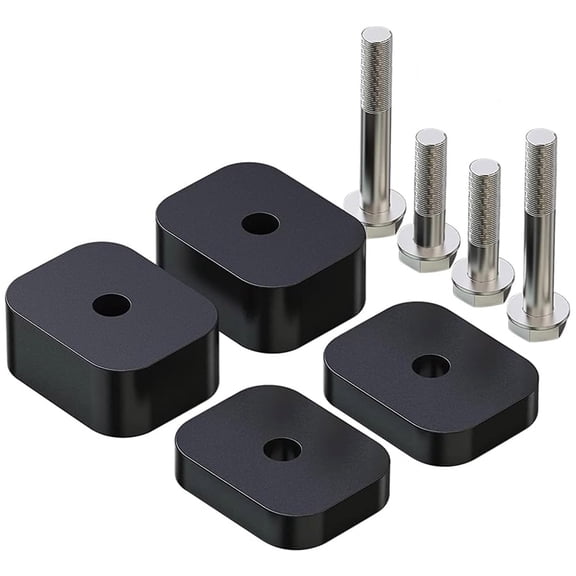 BIBABLYKE Auto Resilient Rubber Seat Spacers Risers Lift Jackers Adjustable Support Cushion Set Easy Installation Pad for 387-2104