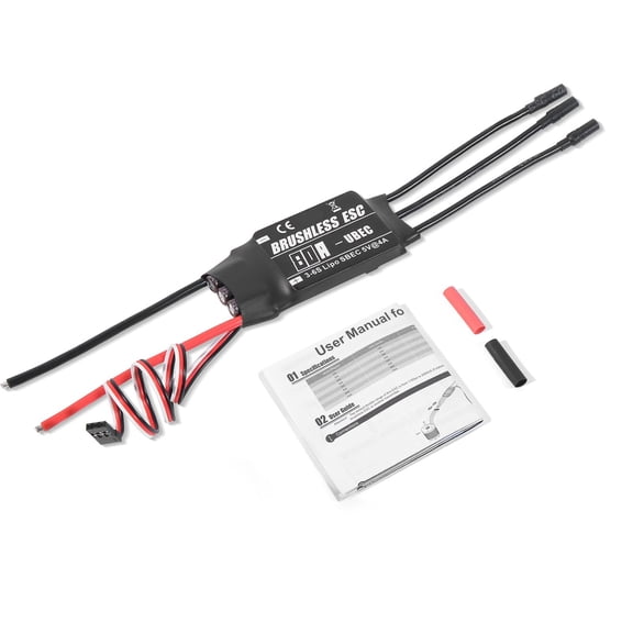 BIBABLYKE Brushless Electronic Speed Controller Multipurpose Brushless Electronic Speed Controller for Helicopter Aircraft