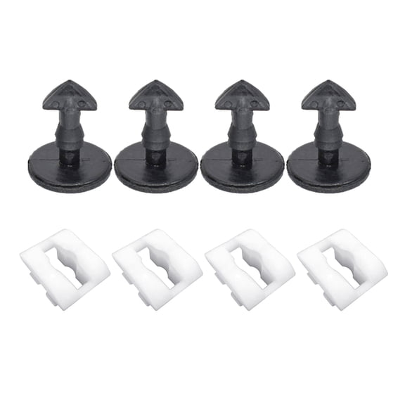 BIBABLYKE Bumper Towing Eye Hook Cover Clips Screws Trim Turn Lock Insert Kit for Evoque Discovery 3 4 Bumper - Grille Clips