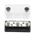 thumbnail image 1 of BIBABLYKE Bus Bar Box Board 48V 150A Power Distribution Block with Cover for Car Boat Marine Truck Battery Junction Terminal Block, 1 of 7