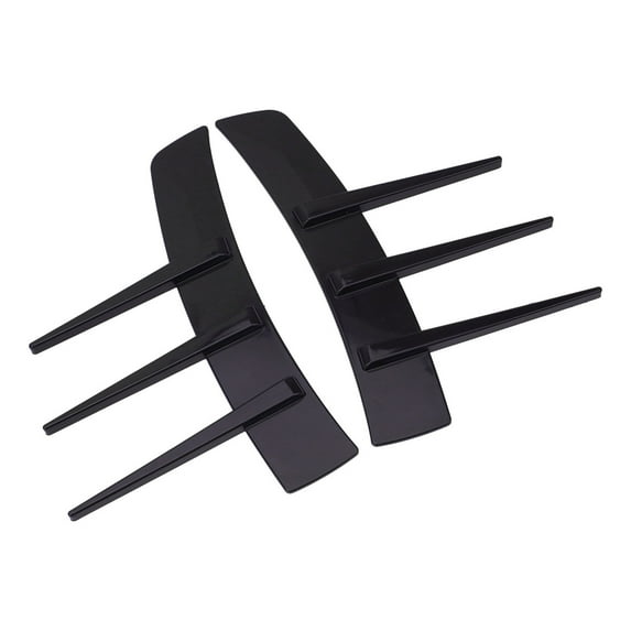 BIBABLYKE Car Fenders Side Vent,ABS Spoiler, Fenders Decorative Stickers, Air Flow Intake Hole Grille Exterior Accessories