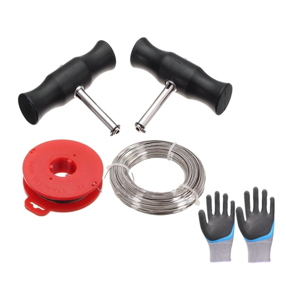 BIBABLYKE Car Windshield Repair Removal Tool Kit Windshield Glass Cut Out Wire with Handle Universal Car Windscreen Remover Tool