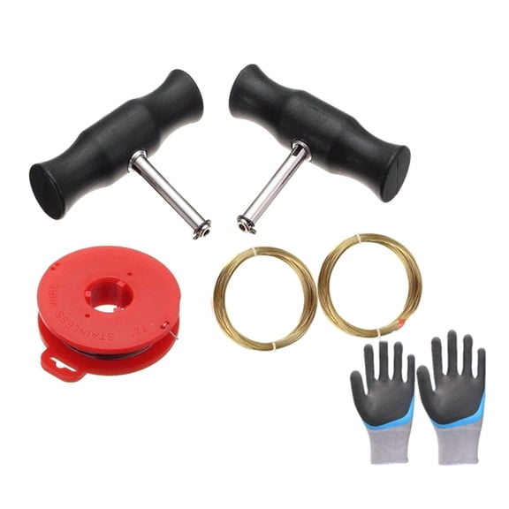BIBABLYKE Car Windshield Repair Removal Tool Kit Windshield Glass Cut Out Wire with Handle Universal Car Windscreen Remover Tool