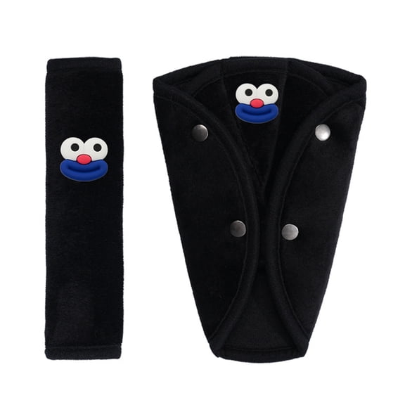 BIBABLYKE Children Safety Belt Covers Shoulder Pads Prevent Neck Strangulation with Soft Plush Materials for Comfortable Car Rides