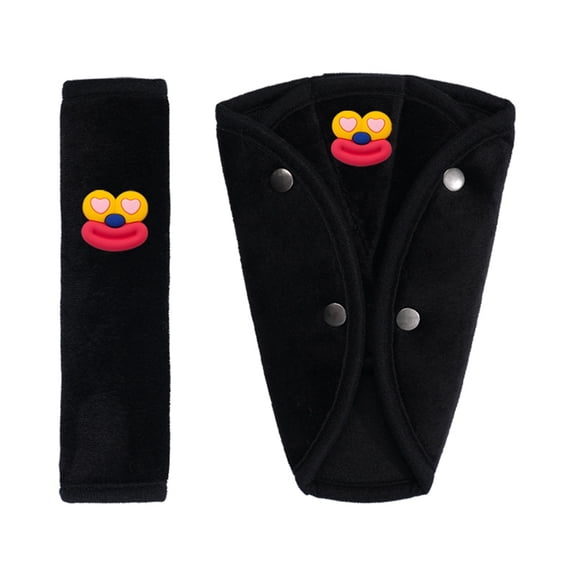 BIBABLYKE Children Safety Belt Covers Shoulder Pads Prevent Neck Strangulation with Soft Plush Materials for Comfortable Car Rides