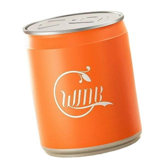 BIBABLYKE Creative Beverage Can Shape Trash Bin with Press Lid Funny Garbage Bin Container For Home Office Plastic Wastebasket