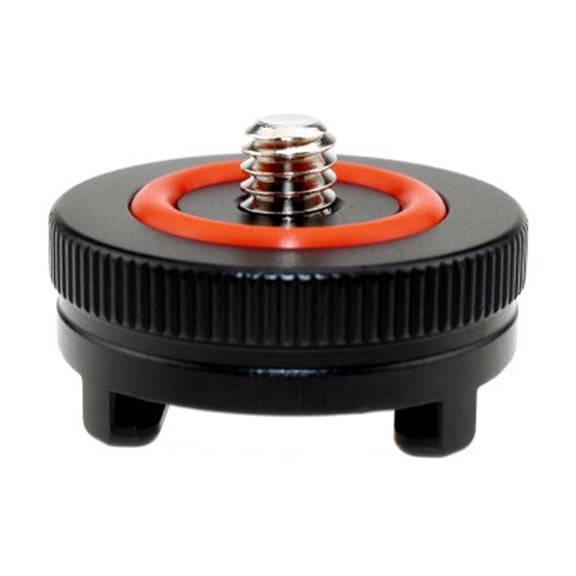 BIBABLYKE DSLR Camera Rig Hot Shoe Mount with 1/4inch Tripod Screw Adapter Flash Shoe Mount for DSLR Camera Rig