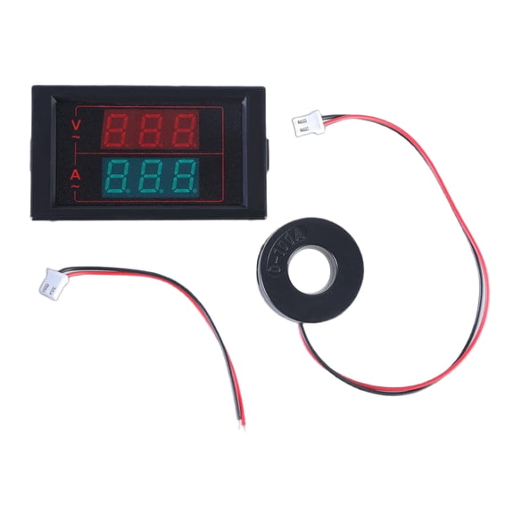 BIBABLYKE Digital Voltage Current Meter for Engineers & Electricians Accurate Measurement with LED Display, Measure 50-500V/0-100A