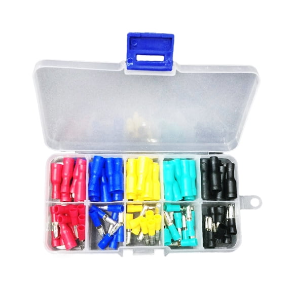 BIBABLYKE Electrical Connectors 100pcs Insulated Male Female Wire Connectors Quick Electrical Crimps Terminals