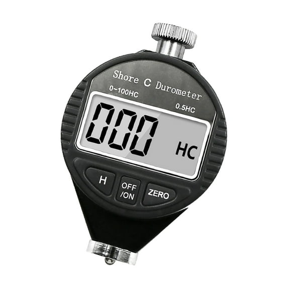 BIBABLYKE Electronic Digital Shore Hardness Tester, Silicone Plastic Rubber Tire Hardness Tester, A/C/D Type Hardness Tester