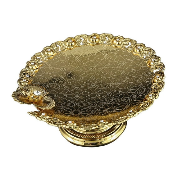 BIBABLYKE Elegant European Style Cake Stand With Delicate Laces Design For Fruit And Dessert Display In Homes Or Restaurant