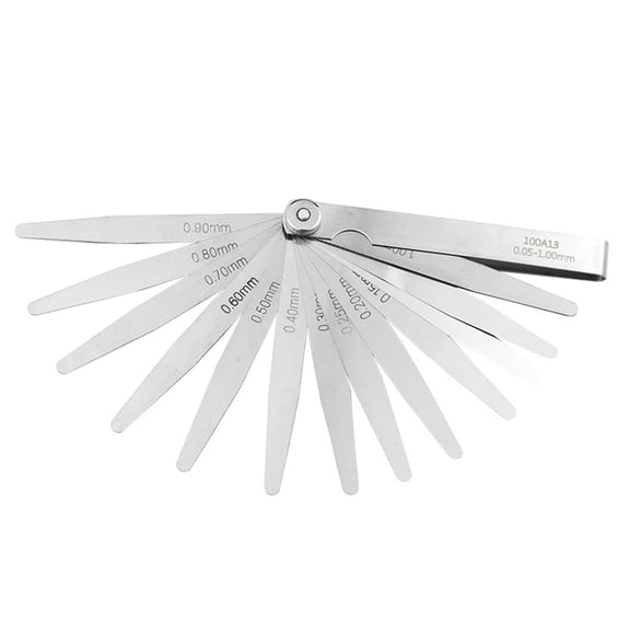 BIBABLYKE Feelers Gauges 0.01-1mm/0.05-0.50mm/0.05-1.00mm/0.02-1.00mm Thickness Gauges Gaps Filler Feelers Gauges Woodworking