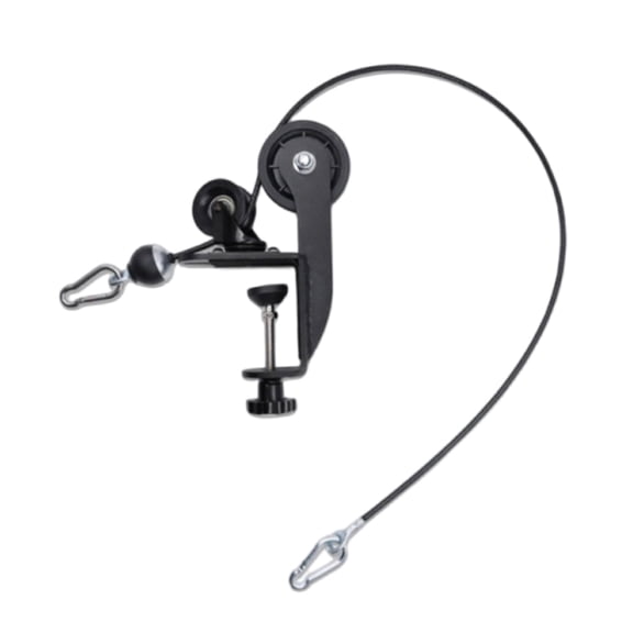 BIBABLYKE Forearm Strength Trainer for Desk Adjustable Resistance Arm Exerciser with Steel Cable Rope Forearm Wrist Roller Trainer