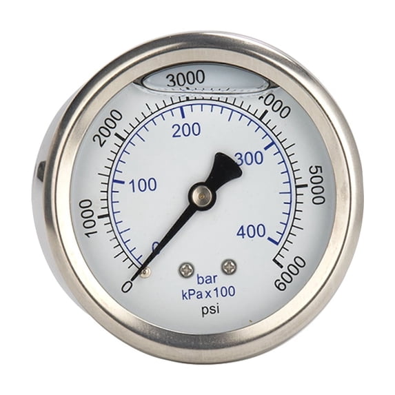 Pressure Gauge M14x1.5 Thread – 0-250 Bar / 3500 PSI Metal Gauge For Pressure Washers Up To 5.5KW