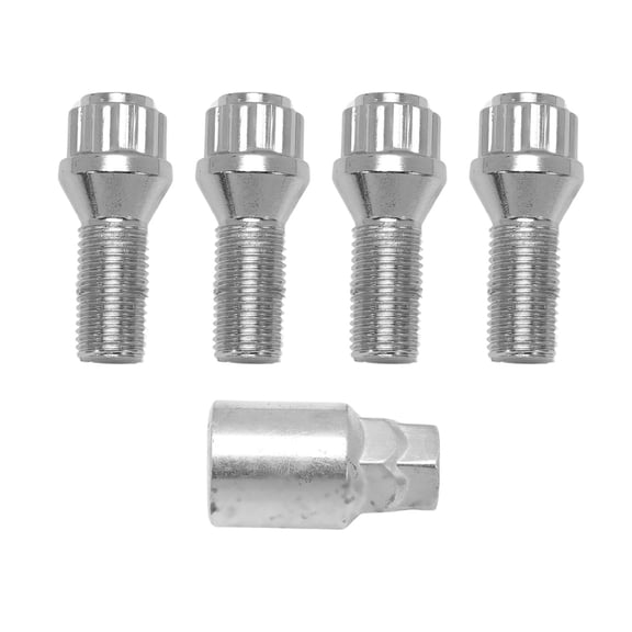 BIBABLYKE High Strength Alloy Steel Antitheft Wheel Locking Lug Nuts& Bolts M14x1.5 For Quick Tire Maintenance Extended Durability
