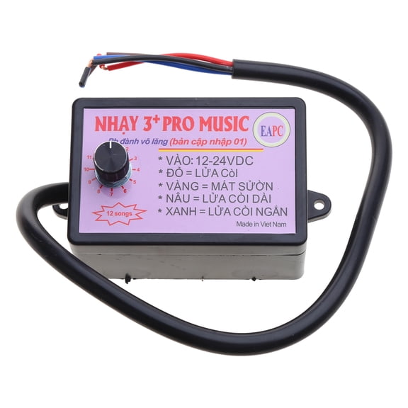 BIBABLYKE Horn Music Controller Car Electric Speaker Sound Control Unit Suitable for Truck Marine Boat Different Driving Scenarios