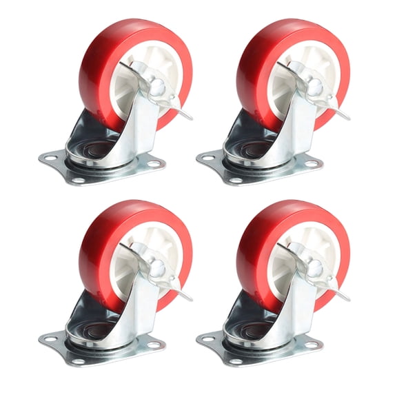 BIBABLYKE Metal Casters Wheel 360 Degree Rotation Heavy Duty General Casters with Quiet Designings Suitable for Homes & Office