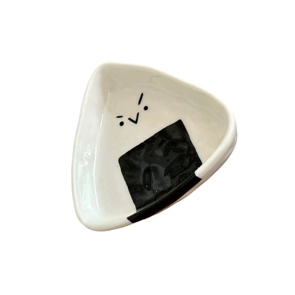 BIBABLYKE Mini Triangular Ceramic Sauce Dish Perfect For Sushi And Bentos Enhancing Dining Experience With Heat Resistant Design