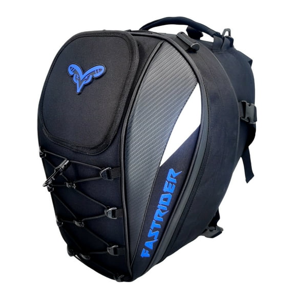 BIBABLYKE Motorcycle Tail Bag Helmets Storage Multipurpose Rear Seats Riding Backpack Large Capacity Waterproof for Daily Commute