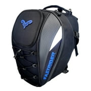BIBABLYKE Motorcycle Tail Bag Helmets Storage Multipurpose Rear Seats Riding Backpack Large Capacity Waterproof for Daily Commute