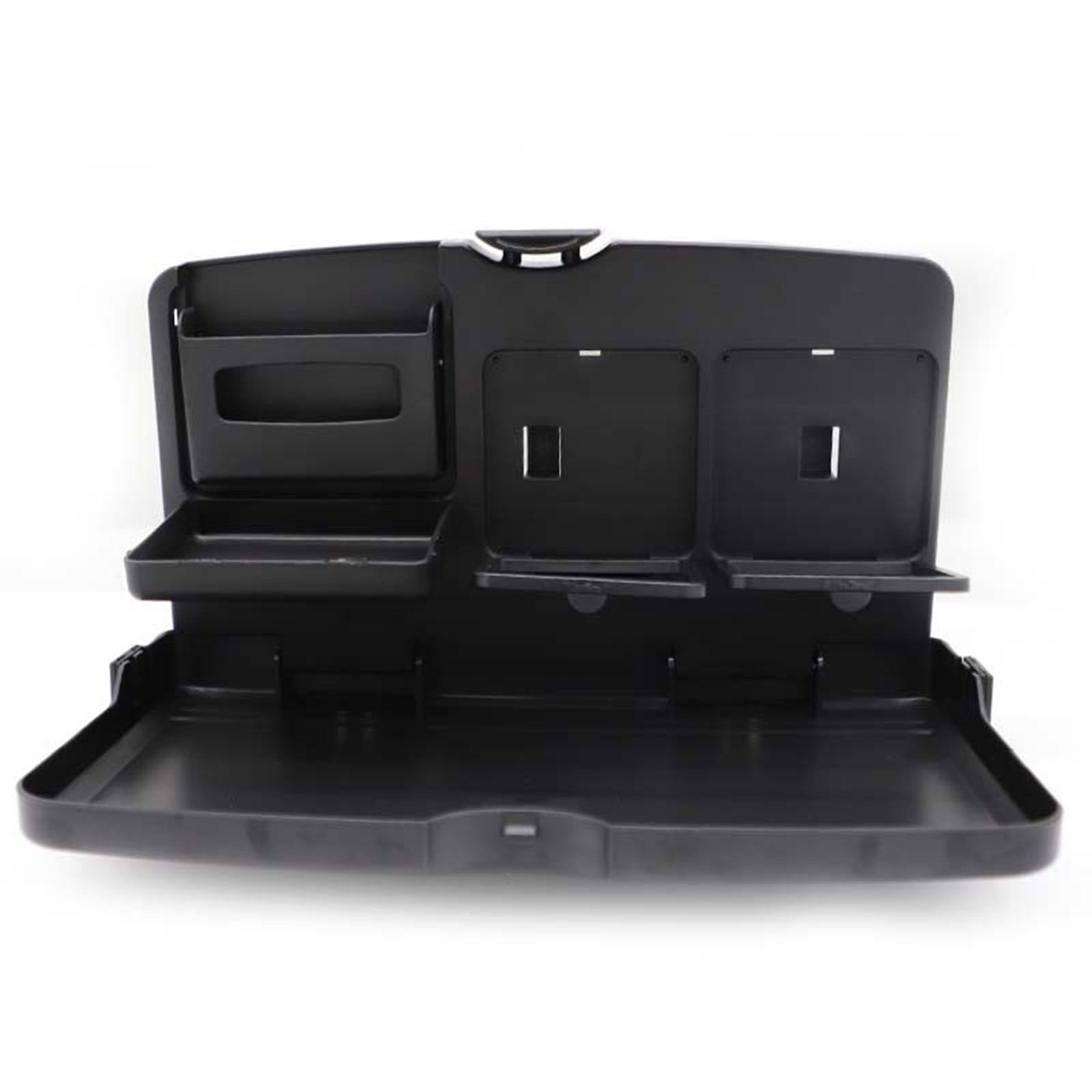 BIBABLYKE Multi-Functional Portable Foldable Car Backseat Tray Desk Plastic Car Vehicle Back Seat Tray for Food Water Cup Phone