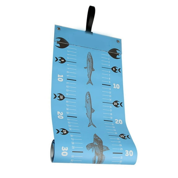 BIBABLYKE PVC Foldable Fish Ruler Waterproofs Fish Measuring Ruler Outdoor Fishing Fish Measurement Tool Fishing Accessories