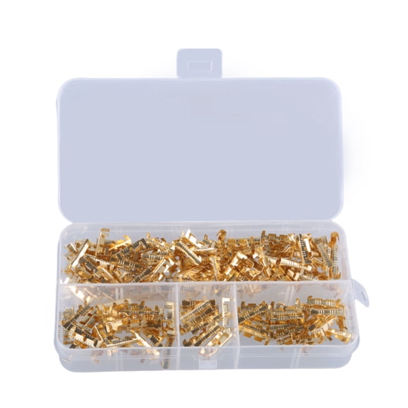 BIBABLYKE Pack Of 50 Parallel Quick Splices Wire Connectors Brass Tin Plates Terminals Connectors for Electrician Essential