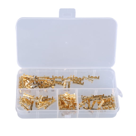 BIBABLYKE Pack Of 50 Parallel Quick Splices Wire Connectors Brass Tin Plates Terminals Connectors for Electrician Essential