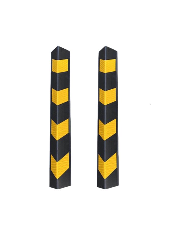 Pair High Intensity Reflective Car Corner Guards for Night Visibility & Impact Protections in Garages & Parking Lots