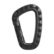 BIBABLYKE Plastic Snap Hook D Shaped Carabiner Tactically Backpacks Buckle Keychains D Rings Spring Gear Clip Easy to Use