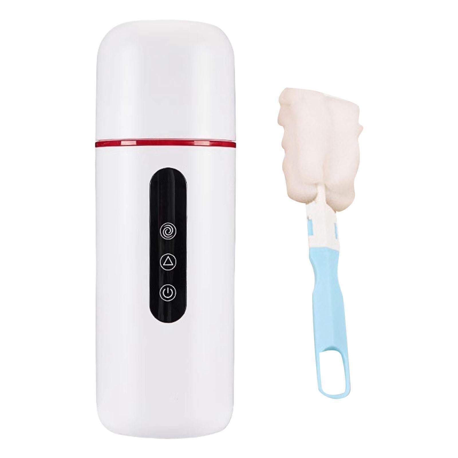 BIBABLYKE Portable Electric Travel Kettle 12V/24V Car Heater with Built In Stirring Function Easy to Carry for Drink Coffee Milk