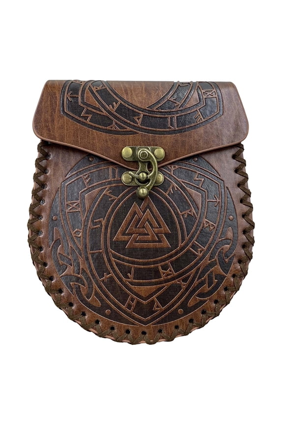 Portable Fanny Pack Bag Medieval Leathers Belt Pouch Vintage Embossed Purse Renaissance Dices Bag Cosplay Supplies